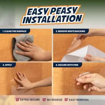 Panther Armor 10-Pack Furniture Protectors from Cats, w/ 60 Pins (Optional for Extra Security), Couch Protector for Cats, Anti Cat Scratch Furniture Guards, Sofa Corner Scratching Training Tape