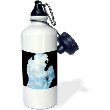 Michigan Climbers Water Bottle - 21 oz Sports Bottle