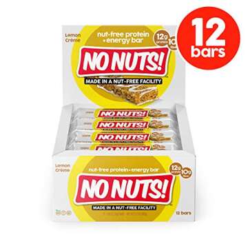 No Nuts! 100% Nut Free Dairy Free Vegan Protein Bars, Protein + Energy Bars, Organic, Kosher, Egg-Fr...
