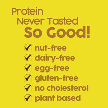 No Nuts! 100% Nut Free Dairy Free Vegan Protein Bars, Protein + Energy Bars, Organic, Kosher, Egg-Free, Non-GMO & Dairy-Free Protein Bars (12 Count (Pack of 1), Lemon Creme)