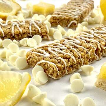 No Nuts! 100% Nut Free Dairy Free Vegan Protein Bars, Protein + Energy Bars, Organic, Kosher, Egg-Free, Non-GMO & Dairy-Free Protein Bars (12 Count (Pack of 1), Lemon Creme)