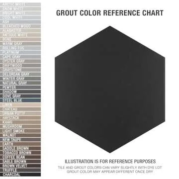 Merola Tile Apini Hex Matte Black 9-1/8" x 10-1/2" Porcelain Floor and Wall Tile