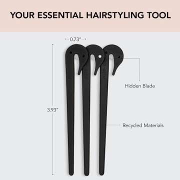 Kitsch Hair Tie Cutter - Easy To Use, Pain Free, No Hair Damage | Ponytail Cutter Tool for Kids & To...