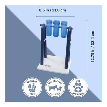 TRIXIE Mad Scientist Turn Around Dog Puzzle Toy, Intermediate (Level 2) Strategy Game, Dog Activity Treat Toy for Dogs