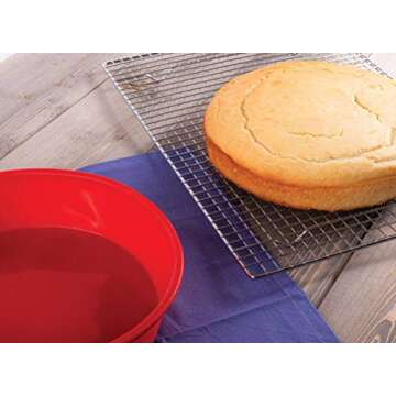 Mrs. Anderson's Baking Silicone 9-Inch Round Cake Pan, BPA Free, Non-Stick European-Grade Silicone, ...