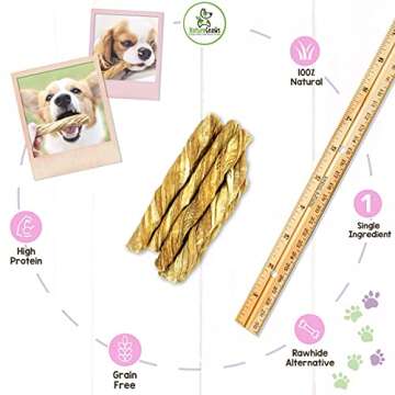 Nature Gnaws Tripe Twists - Crunchy Dog Chews