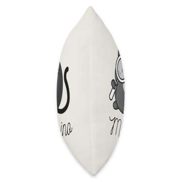 The Cozy Mystery Company Cute Cat Cosy Murder Cozy Mystery | Murderinos Throw Pillow, 18x18, Multico...