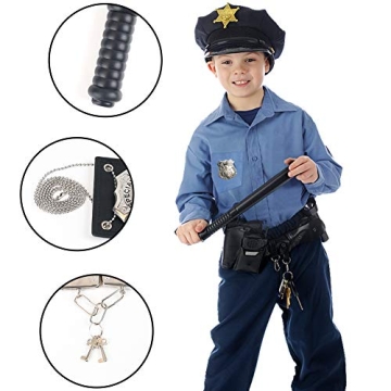 3 Otters Police Toy Set - 6 Fun Pieces for Kids
