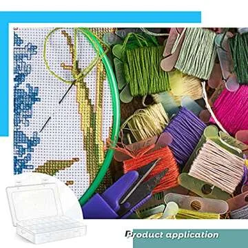 Queekay Embroidery Floss Organizer Set for Thread Storage