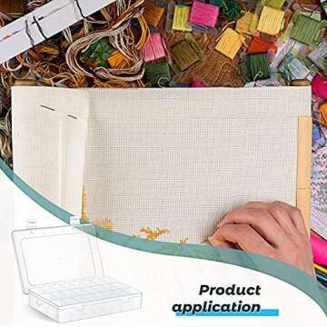 Queekay Embroidery Floss Organizer Set for Thread Storage