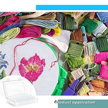 Queekay Embroidery Floss Organizer Set for Thread Storage