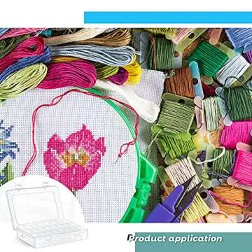 Queekay Embroidery Floss Organizer Set for Thread Storage