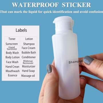 TSA Approved Leak-Proof Travel Bottles for Toiletries