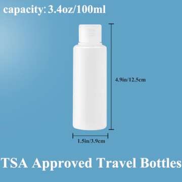 TSA Approved Leak-Proof Travel Bottles for Toiletries