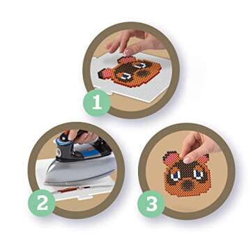 Perler 80-54498 Animal Crossing Deluxe Box Fuse Bead Kit for Kids and Adults, Pattern Sizes Vary, Multicolor, 4004pcs