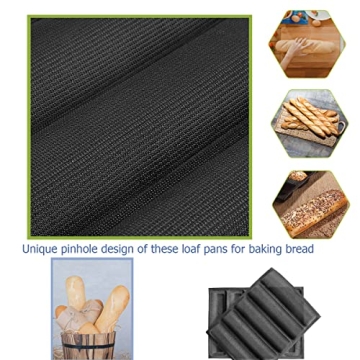Non-Stick 5-Cavity French Bread Baking Pan for Home Bakers