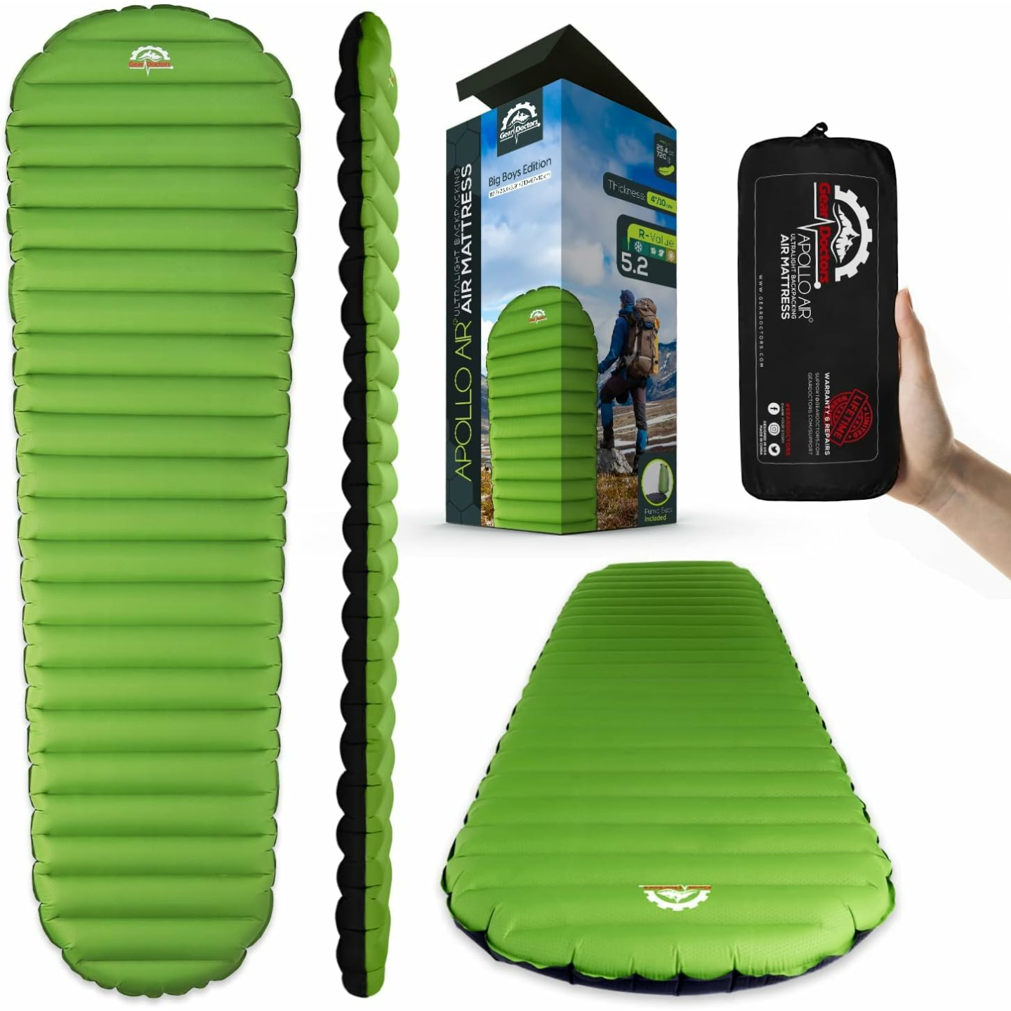 Ultralight 17oz Camping Sleeping Pad - Compact & Warm