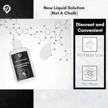 EVMT Brands Liquid Chalk, Mess Free Gym Chalk for Weightlifting, Gymnastics, Rock Climbing, Dancing. Sweat Resistant and Long Lasting for Stronger Grip. Package May Vary.