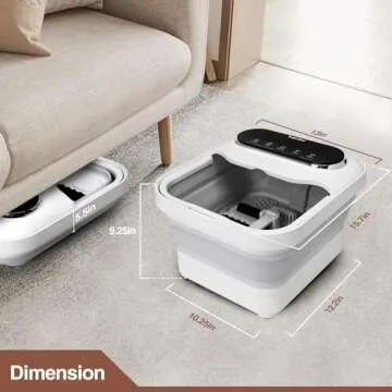 Beinilai Collapsible Foot Spa with Heat and Bubbles