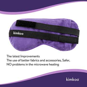 Kimkoo Moist Heat Eye Compress&Microwave Hot Eye Mask for Dry Eyes，Heated Eye Mask Natural and Healthy Therapies