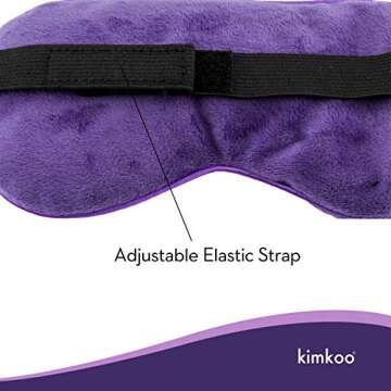 Kimkoo Moist Heat Eye Compress&Microwave Hot Eye Mask for Dry Eyes，Heated Eye Mask Natural and Healthy Therapies