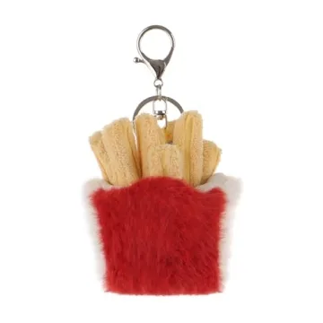Adorable 3.6" Fresh French Fries Keychain for Kids