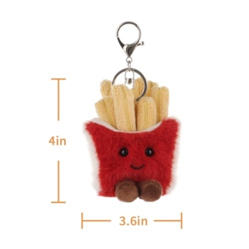 Adorable 3.6" Fresh French Fries Keychain for Kids