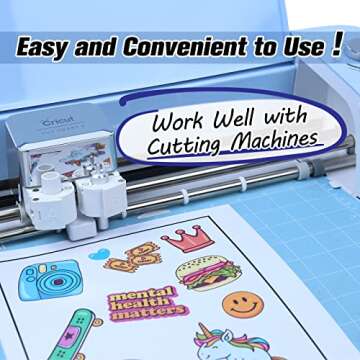 Koala 100 Sheets Matte White Sticker Paper for Inkjet Printing