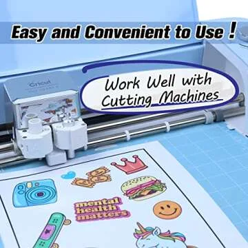 Koala 100 Sheets Matte White Sticker Paper for Inkjet Printing