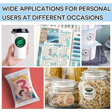 Koala 100 Sheets Matte White Sticker Paper for Inkjet Printing