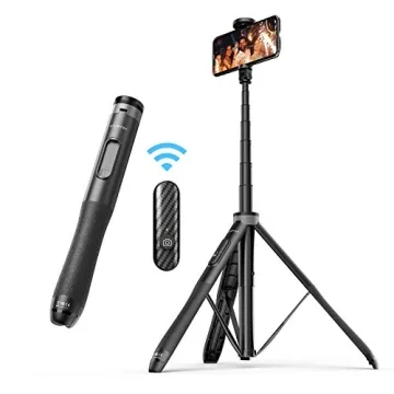 ATUMTEK 51" Selfie Stick Tripod, All in One Extendable Phone Tripod Stand with Bluetooth Remote 360?...