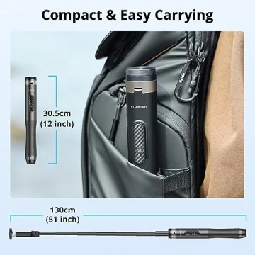 ATUMTEK 51" Selfie Stick Tripod with Bluetooth Remote