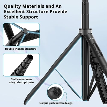 ATUMTEK 51" Selfie Stick Tripod with Bluetooth Remote