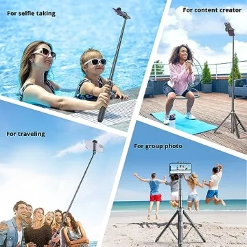 ATUMTEK 51" Selfie Stick Tripod with Bluetooth Remote