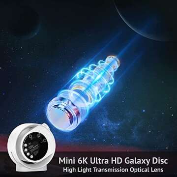 LaView Home Planetarium Star Projector, Ultra Clear Galaxy Projector with 130 ft² Projection Area, ...