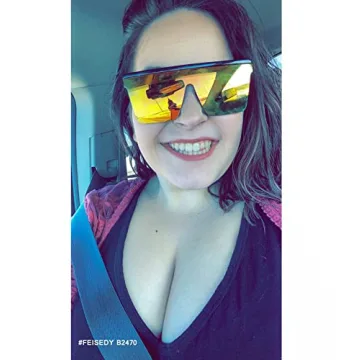 FEISEDY Oversized Sunglasses for Men and Women UV400 Protection