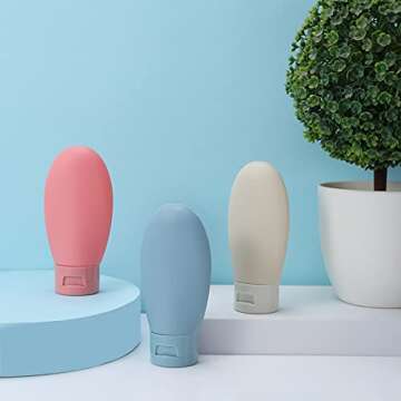 Travel Bottles Set - 60ml Leak-Proof Toiletry Containers