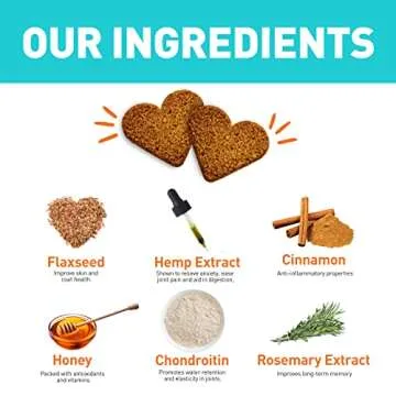 YUP PUP Natural Dog Treats - Healthy Snacks for Dogs That Promote Smooth Digestion, Joint Pain Relief, and Anxiety Relief - All-Natural Biscuits with Probiotics & Antioxidants (Peanut Butter)