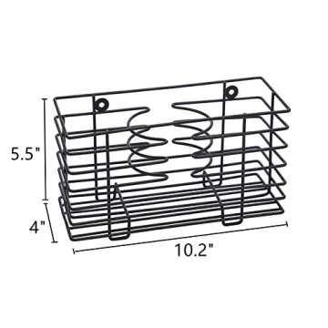 YCOCO Hair Dryer Holder - Wall Mount Metal Wire Organizer for Bathroom Hair Care Tools, Styling Tool...