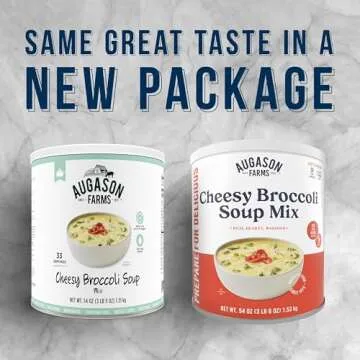 Augason Farms Cheesy Broccoli Soup - 38 Servings for Any Occasion