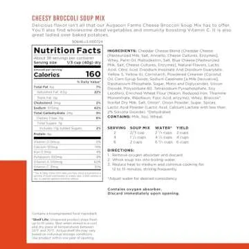 Augason Farms Cheesy Broccoli Soup - 38 Servings for Any Occasion