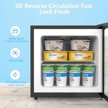 COWSAR 1.2 Cu.Ft Compact Freezer - Efficient & Silent