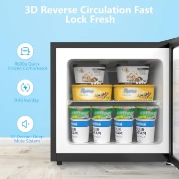 COWSAR 1.2 Cu.Ft Compact Freezer - Efficient & Silent