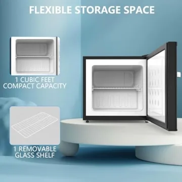 COWSAR 1.2 Cu.Ft Compact Freezer - Efficient & Silent