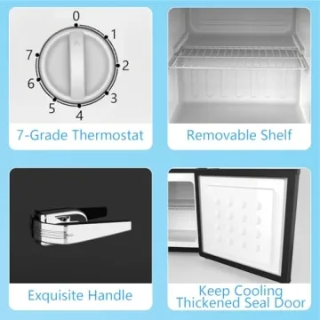 COWSAR 1.2 Cu.Ft Compact Freezer - Efficient & Silent