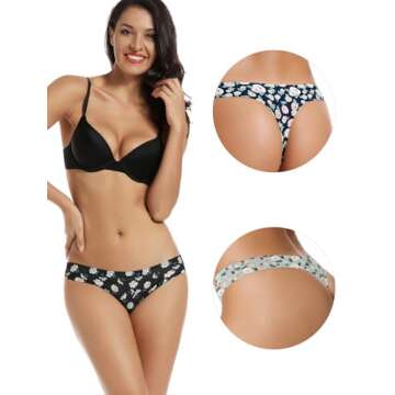 Comfortable Seamless Women Thong Underwear Multipack 5-Pack