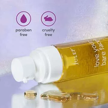 Julep Love Your Bare Face Age-Defying Cleansing Oil and Makeup Remover, Face Wash for Normal to Dry Sensitive Skin, 1.5 Fl Oz