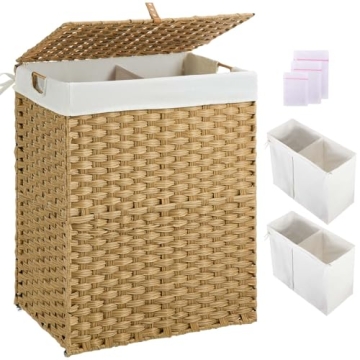 Greenstell 90L Foldable Laundry Hamper with Removable Liners