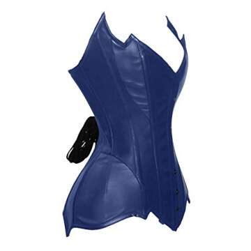 luvsecretlingerie Heavy Duty 26 Double Steel Boned Waist Training Genuine Leather Overbust Tight Sha...