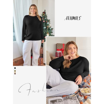 Cute Fitted Fall Fashion Tops for Women 2024